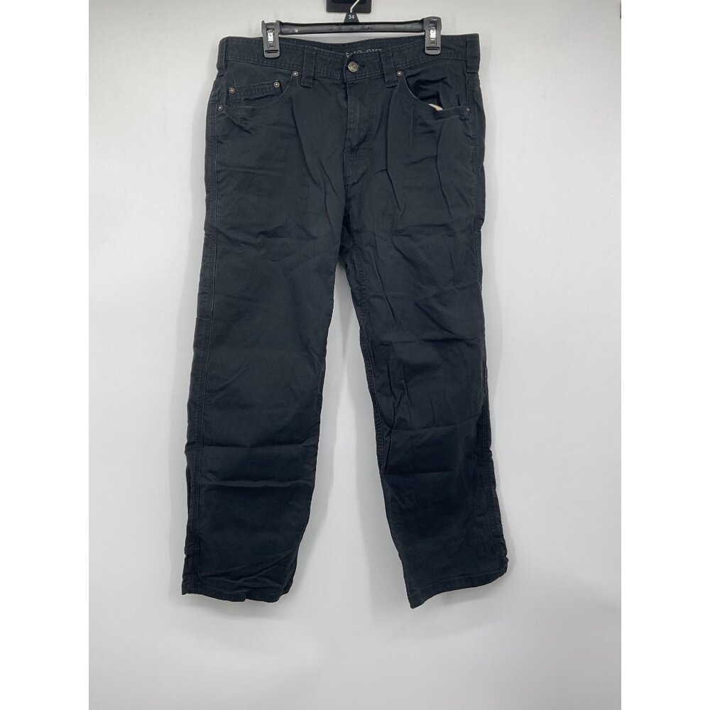 Mens Black Prana Cotton/Elastane Blend Casual Pants Size 34W X 30L